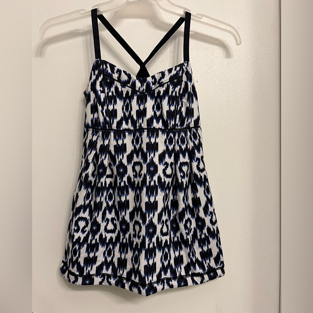 Lululemon Ikat Black and White Tank Top